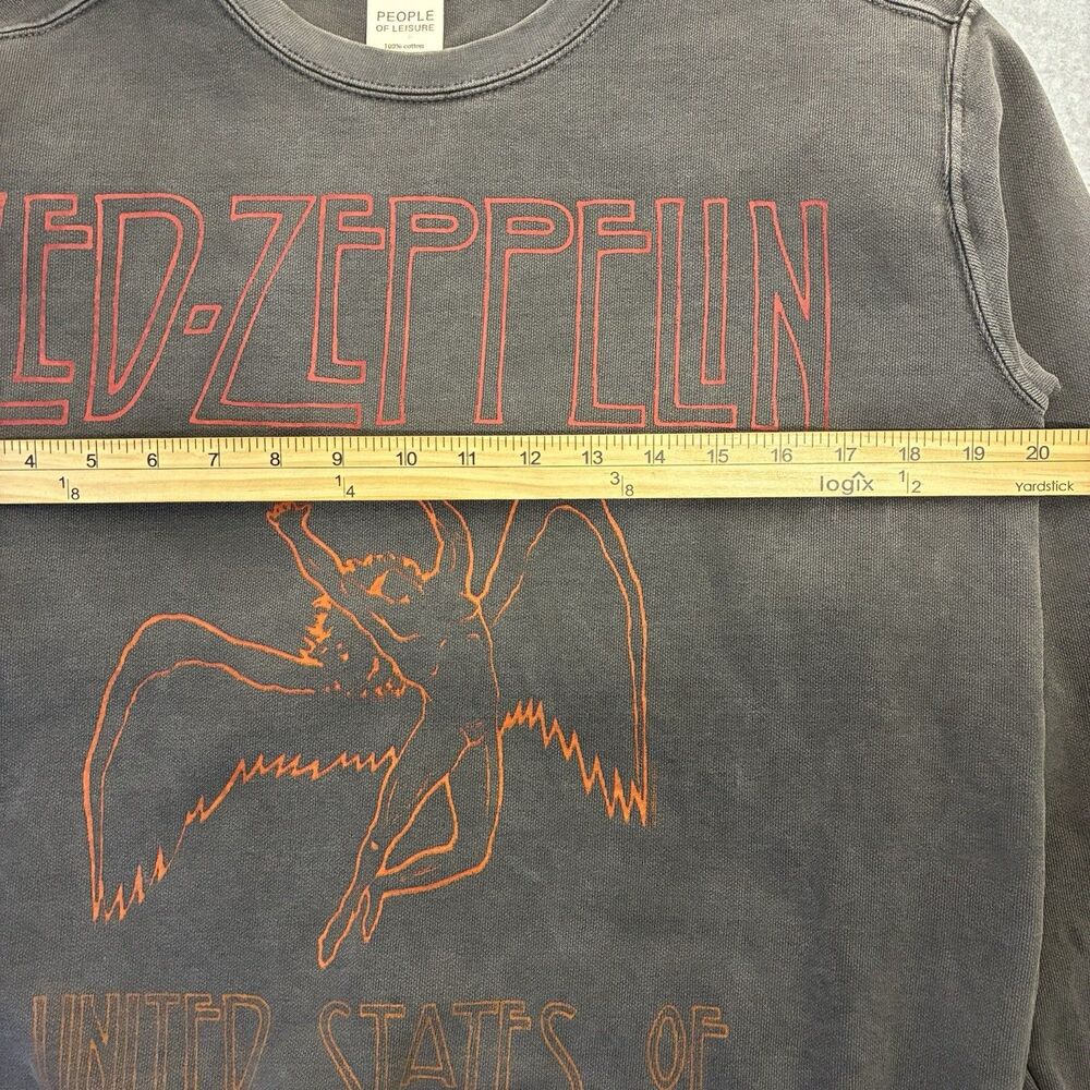 Men’s People of Leisure Led Zeppelin 1977 Graphic Sweatshirt Small - Picture 3 of 9